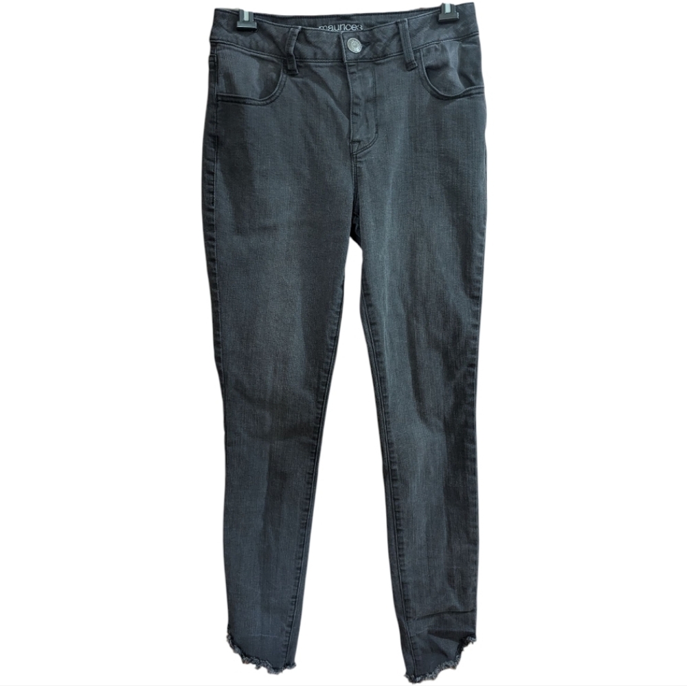 Maurices Women's Jeans Sz Small Denim Dark Gray Black High  Rise W-526